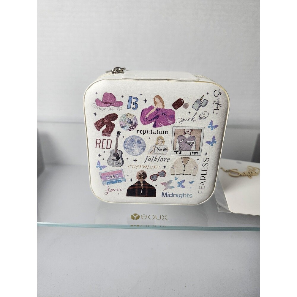 TAYLOR SWIFT JEWELRY BOX & SWIFTIE NECKLACE SET NEW